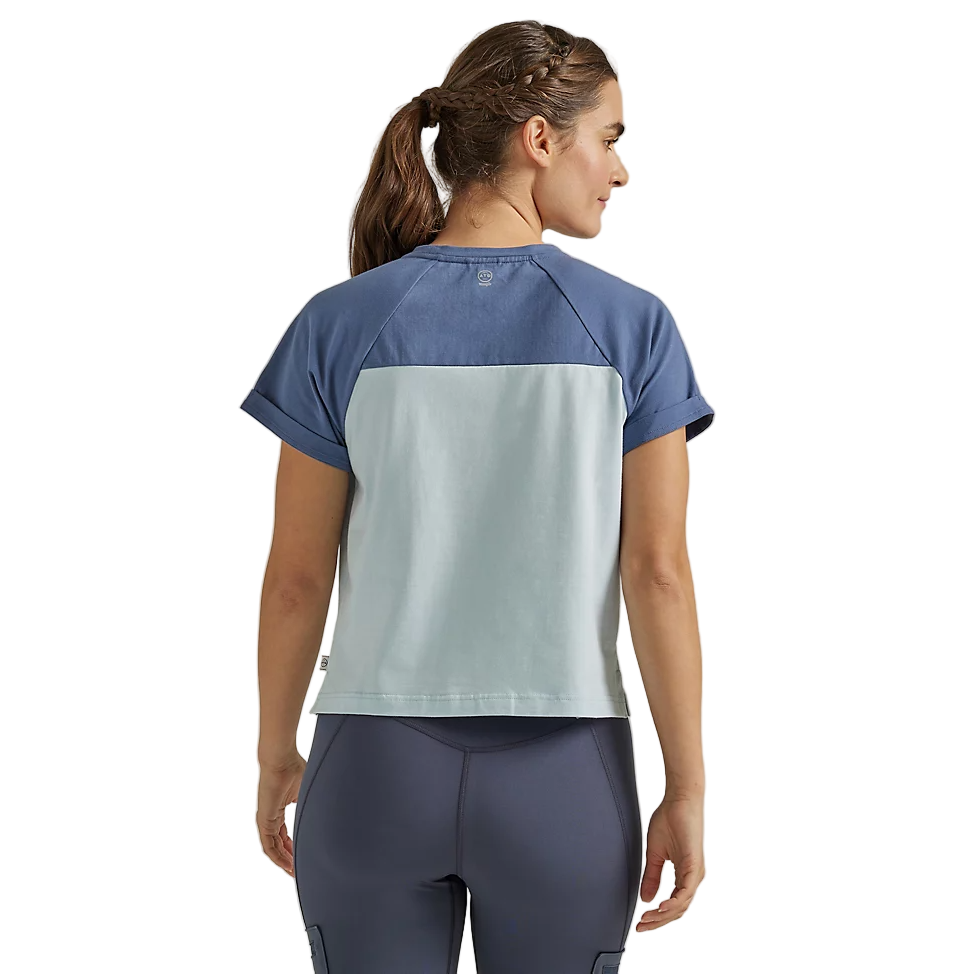 ATG By Wrangler Women's Compass Tee - Vintage Indigo