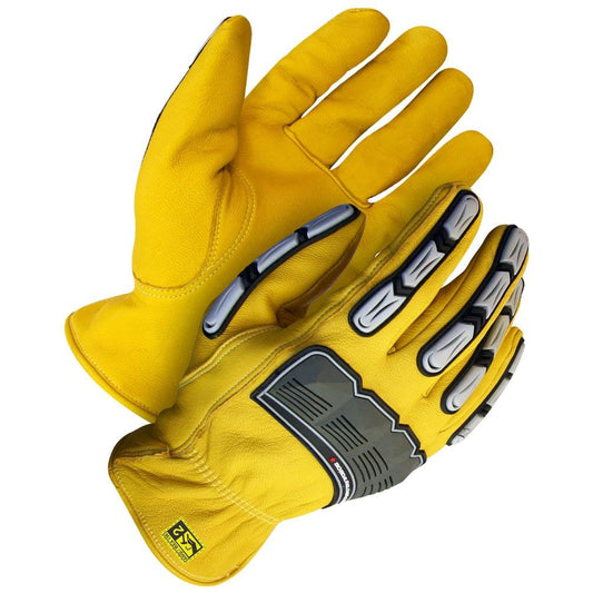 Bob Dale Gloves Grain Goatskin Driver Back Hand Protection