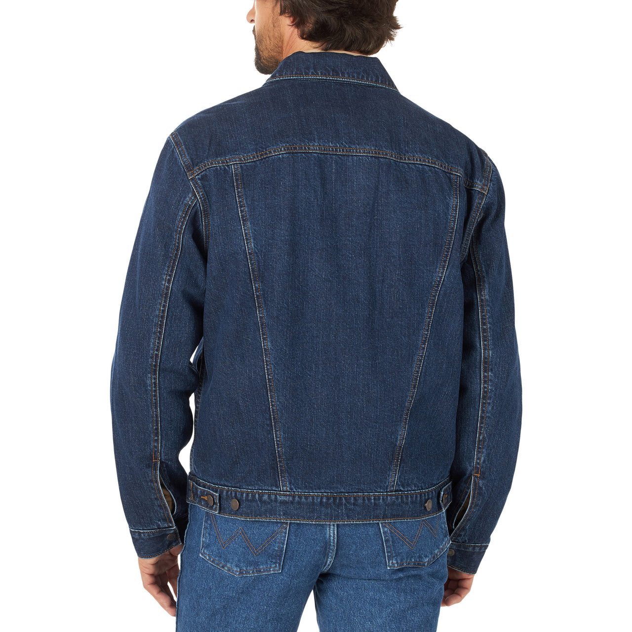 Wrangler Mens Denim CC Flannel Lined Jacket