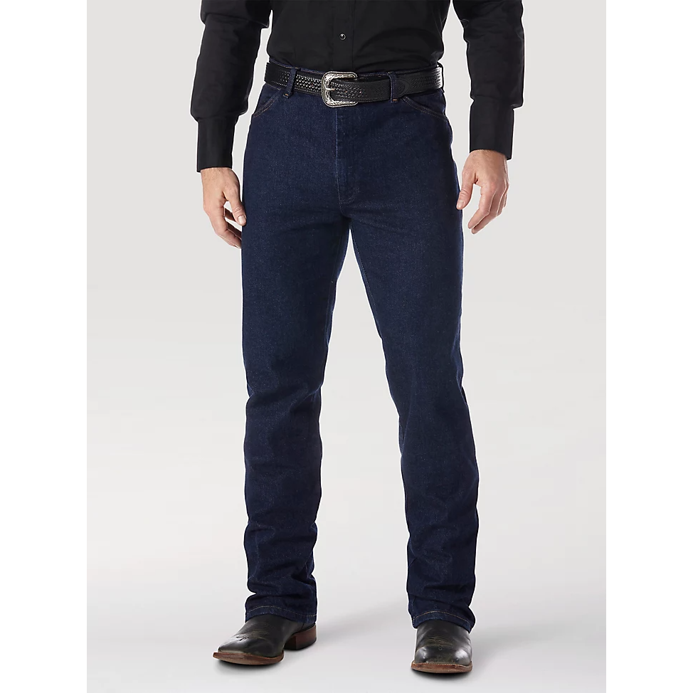 Wrangler Men's Cowboy Cut STR Regular Fit Jean - Navy