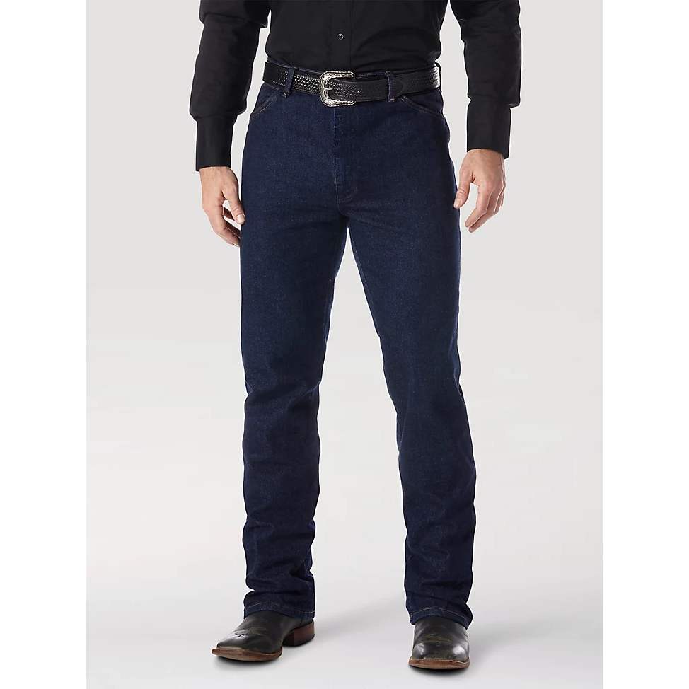 Wrangler Men's Cowboy Cut Straight Regular Fit Jean - Navy