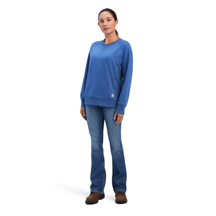 Ariat Womens Rebar Workman Washed Fleece Sweatshirt