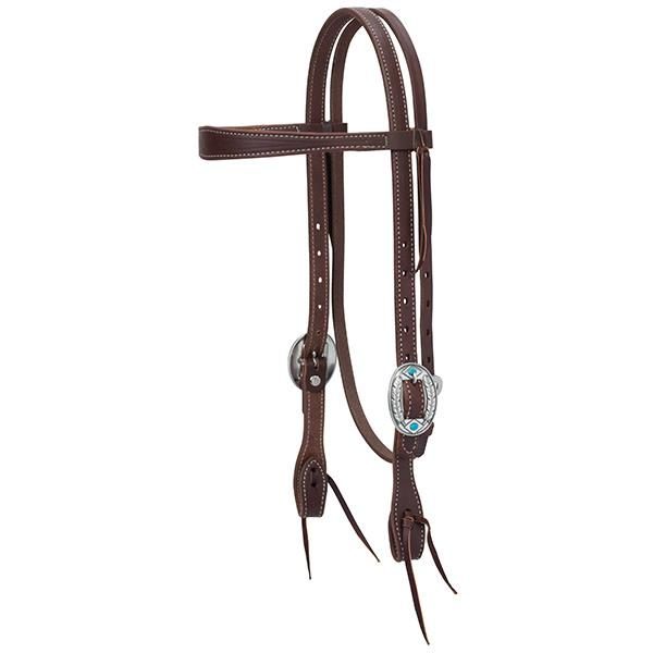 Weaver Leather Working Tack Feather Slim Browband Headstall - Irvine Tack & Western Wear