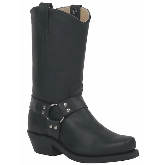 Canada West Men's Biker & Engineer Boots - Black Loggertan