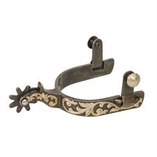 Weaver Leather Ladies' Spurs with Replaceable Rowels Floral Accents