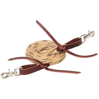 Weaver Leather Flat Braided Competition Roper Rein 5/8" x 8' - Multiple Colours - Irvine Tack & Western Wear