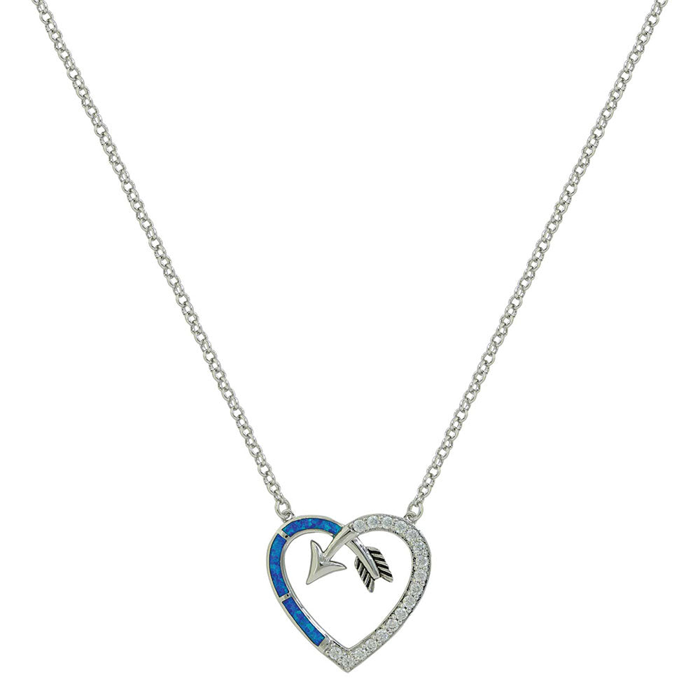 Montana Silversmiths Follow Your Heart Arrow Opal Necklace - Irvine Tack &amp; Western Wear