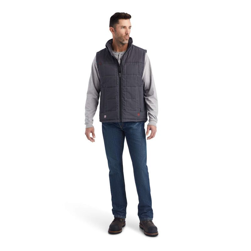 Ariat Mens FR Crius Insulated Vest Iron Grey