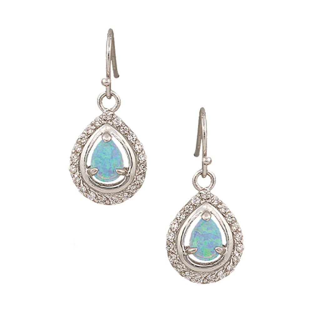 Montana Silversmiths Oval River Lights on Ice Teardrop Earrings - Irvine Tack & Western Wear