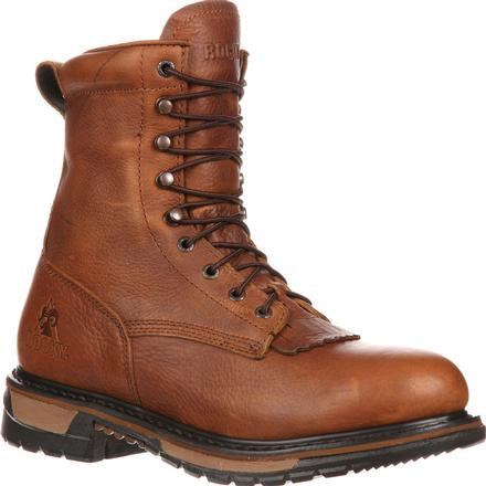Rocky Men's Original Ride Lacer Waterproof Western Boot - Tan Pitstop