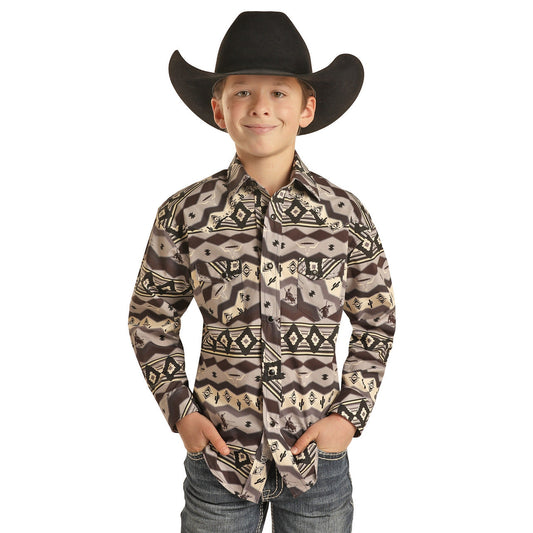 Rock & Roll Boys LS Snap Shirt