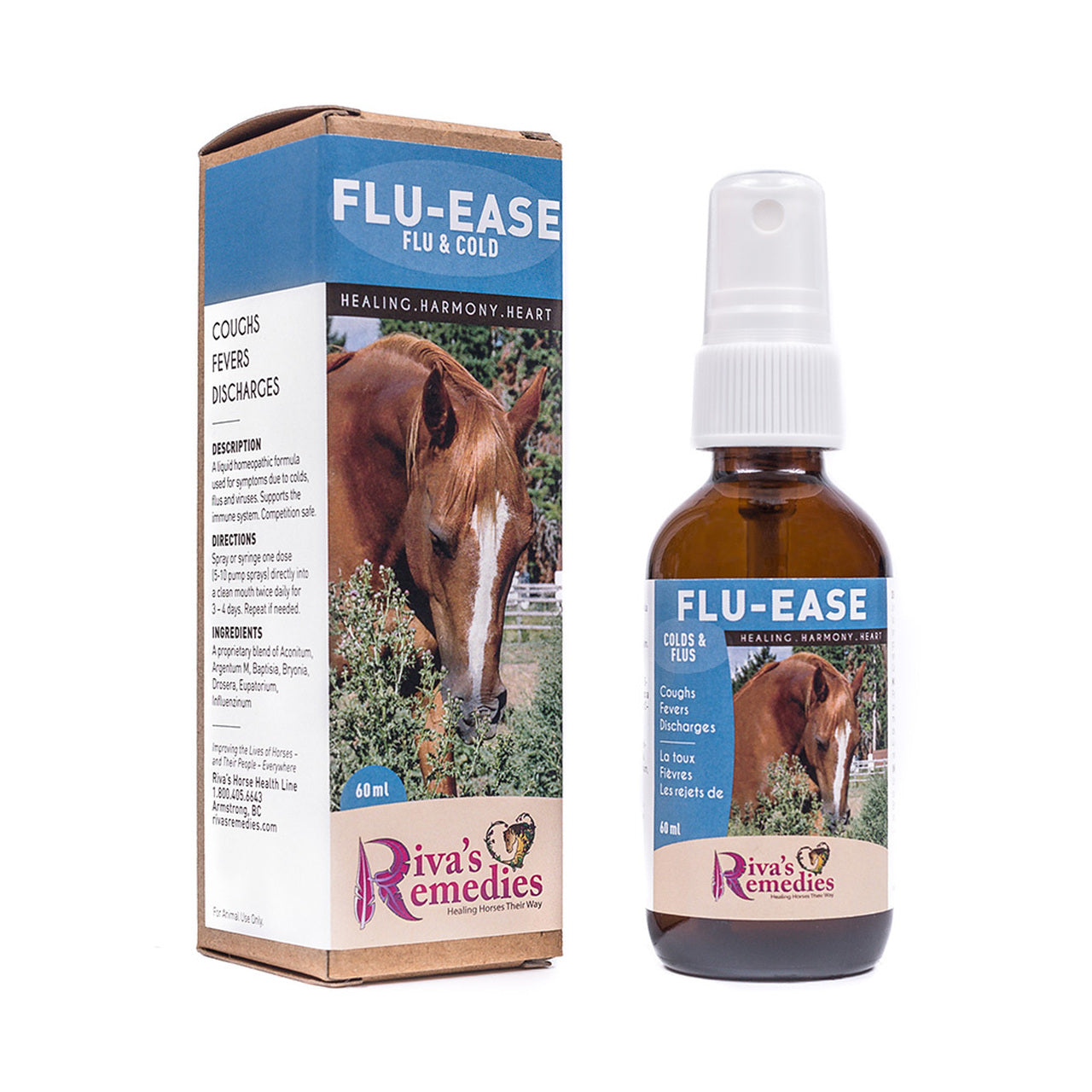 Riva's Remedies Equine Flu-Ease - 60ml