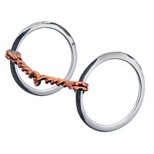 Weaver 5" O Ring Copper Single Twisted Wire Snaffle Bit