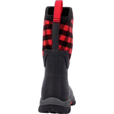 Muck Womens Arctic Sport II Mid Boots - Black/Red Plaid  FINAL SALE