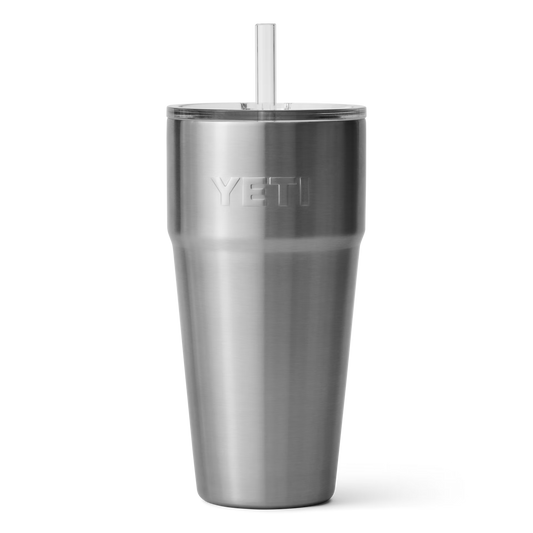 Yeti Rambler 769ml Stackable Pint w/Straw Lid - Stainless Steel
