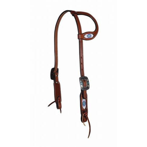 Professional's Choice Single Beaded Natural Headstall 2