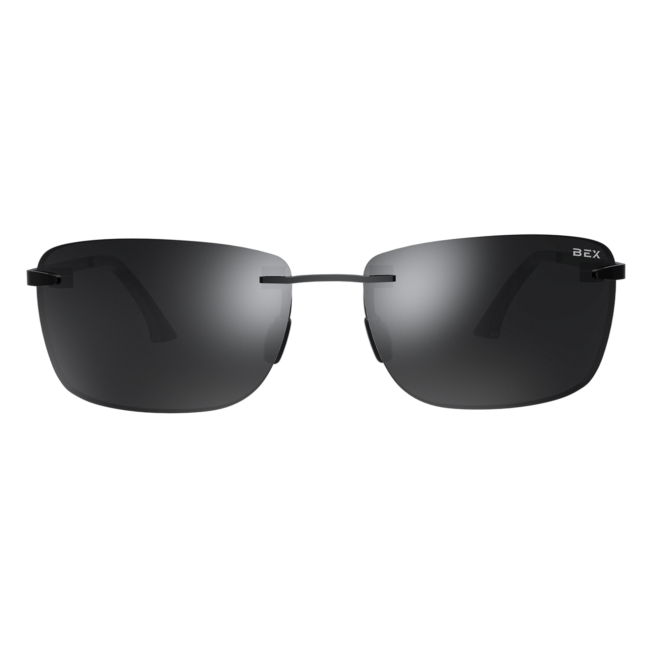 Bex Legolas Sunglasses - Black/Gray (Silver Flash)