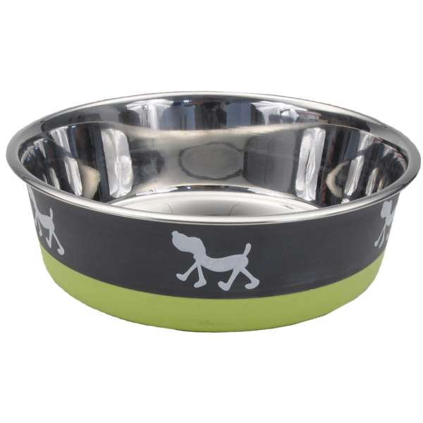 Maslow Design Bowl Pup Green/Grey  54 oz