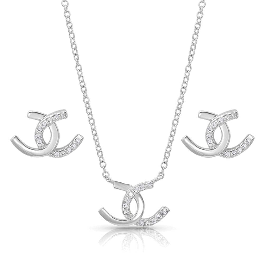 Montana Silversmith Horseshoe Happiness Jewelry Set