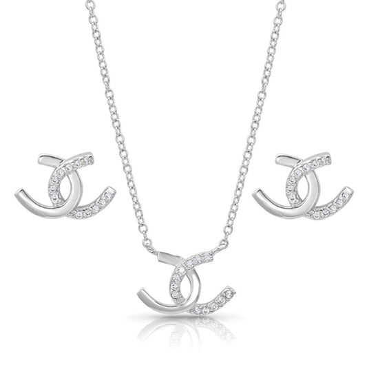 Montana Silversmith Horseshoe Happiness Jewelry Set