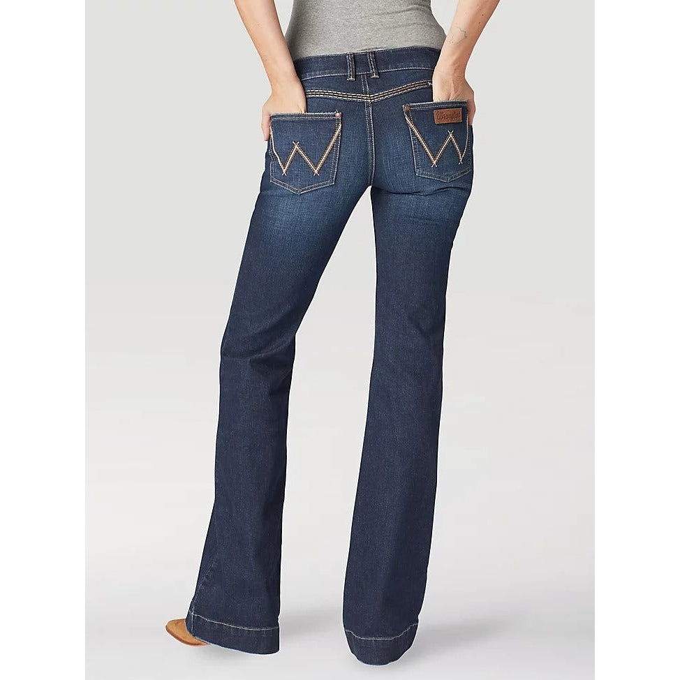 Wrangler Women's Retro Sadie Low Rise Trouser Jeans - Gabby