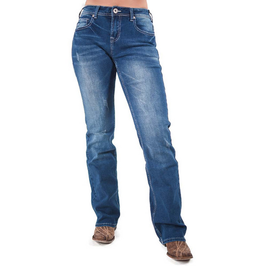 Cowgirl Tuff Women's Right On II Jeans - Medium Wash