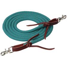 Weaver EcoLuxe Bamboo 1/2" x 8' Split Reins - Assorted Colours