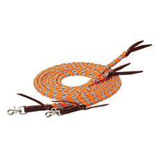 Weaver 1/2" x 8" Braided Split Rein - Assorted Colours