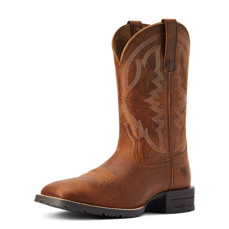 Ariat Mens Hybrid RanchWork Western Boots - Thatch Brown