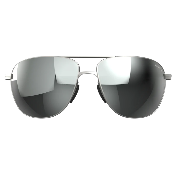 BEX Nova Sunglasses - Matte Silver/Gray (Silver Flash)