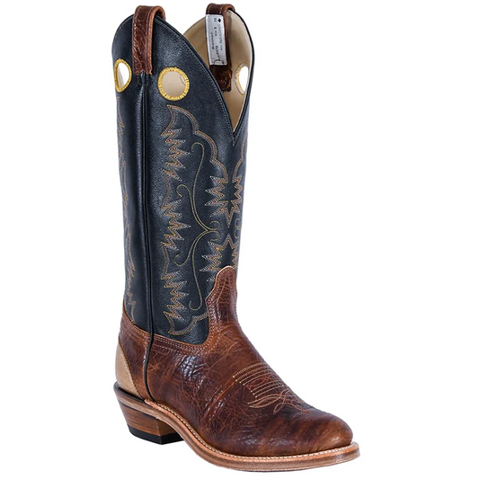 Brahma Men's Buckaroos & Bronc Western Boots - Maple/Black