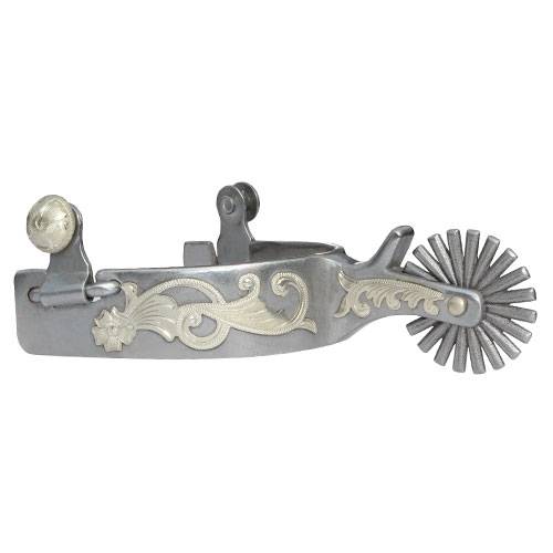 Professional's Choice Silver Spurs 20 Pt Rowel w/ Guard