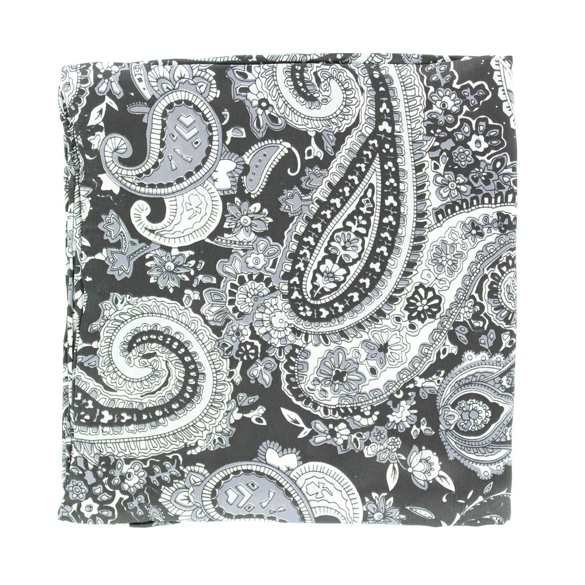 M&F Paisley Patterned 33x33 Wild Rag - Black