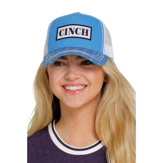Cinch Women's Trucker Cap - Light Blue