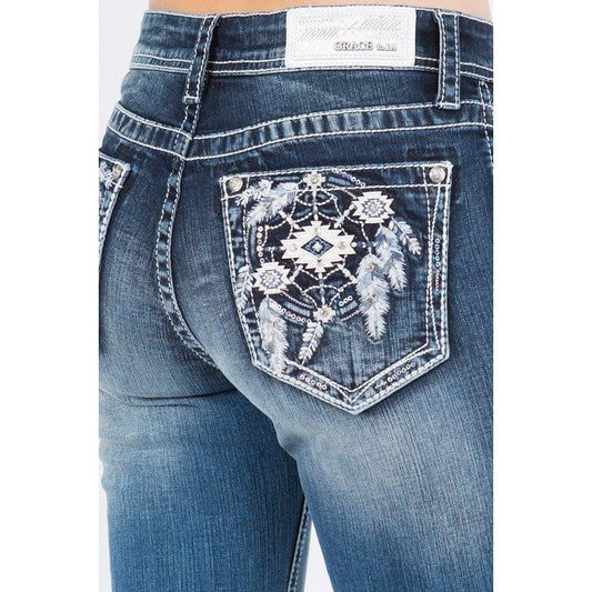 Grace in LA Girl's Bootcut Jeans - Dream Catcher