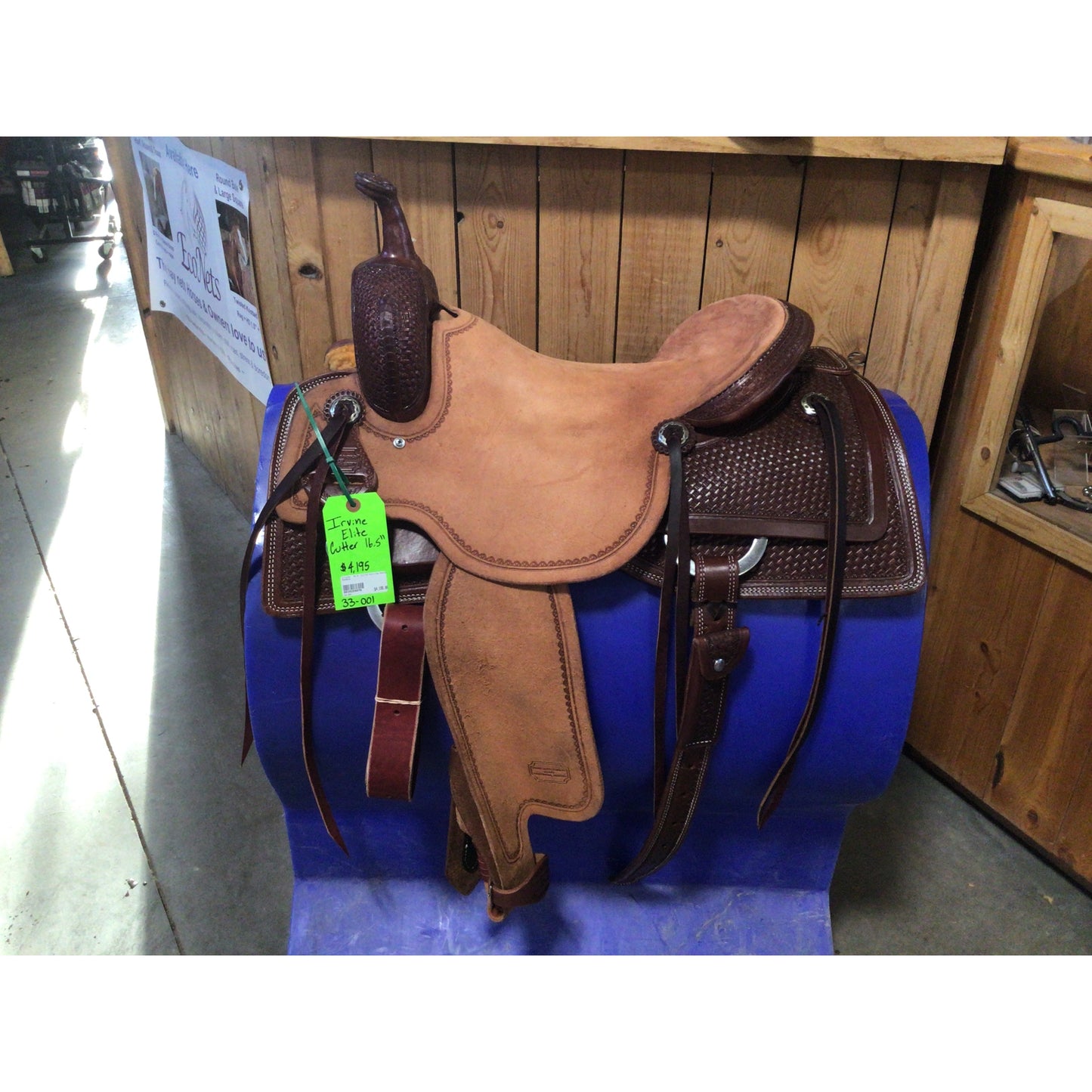 Irvine's 16.5" Elite Cutting Saddle