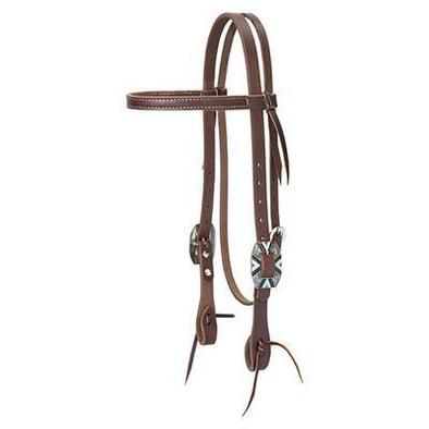 Weaver Leather Working Tack Southwest Rope Edge Straight Browband Headstall