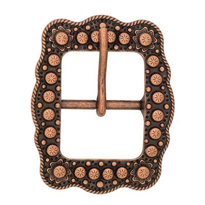 Weaver Leather Scalp Berry Buckle ATQ Copper 1"