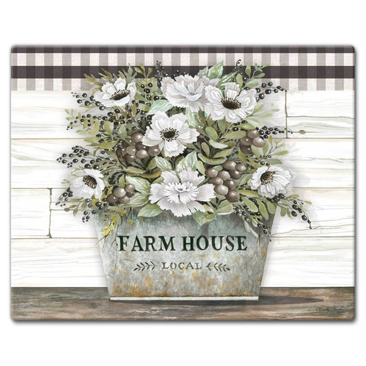 Cutting Board Glass Large - Vintage Farmhouse