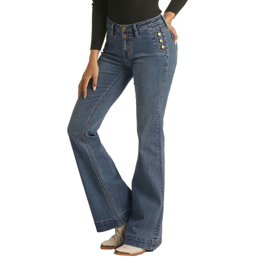 Rock &amp; Roll Junior Mid Rise Trouser