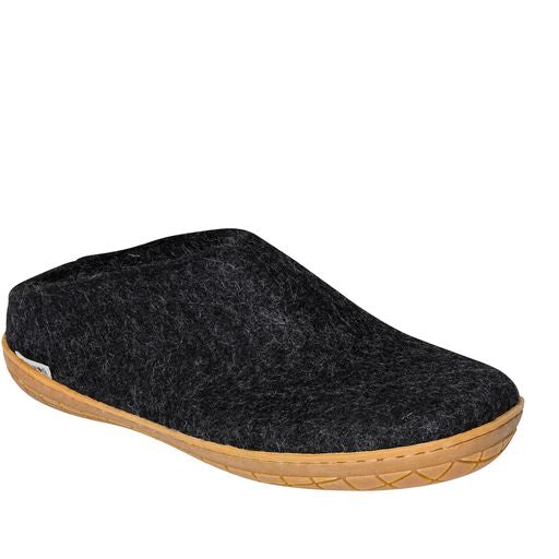 Glerups Slip On Rubber Sole Shoes - Charcoal