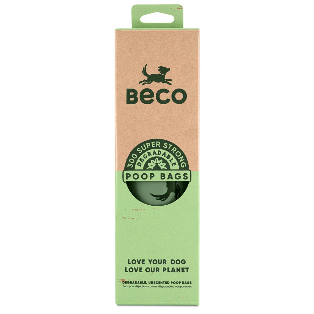 Beco Unscented Degradable Dispenser Roll - 300 Bags