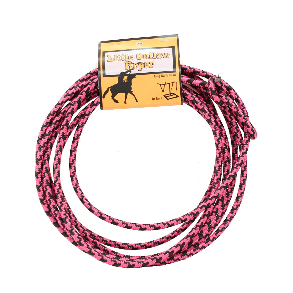 Little Outlaw Youth Rope - Pink/Black