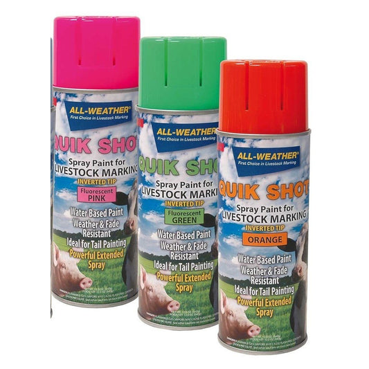 Quik Shot Inverted Tip Flourescent Pink Marking Paint 12 oz