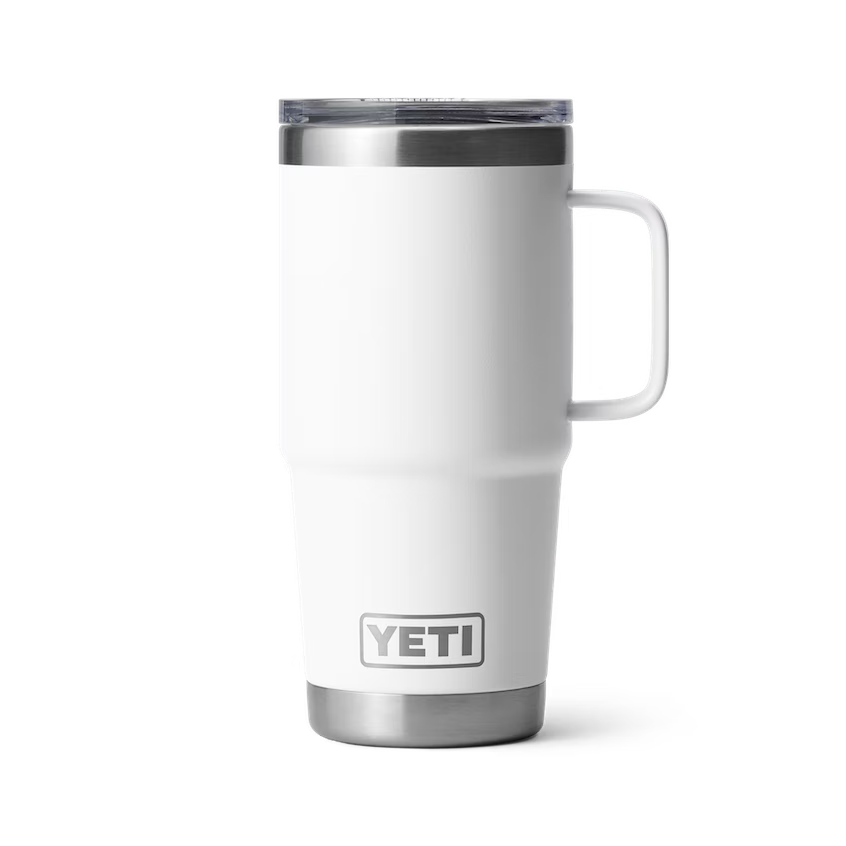 Yeti International Rambler 20oz (591ml) Travel Mug - White