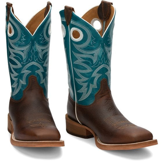 Justin Bent Rail Men's Brennan 11" Western Boots-Chocolate Brown