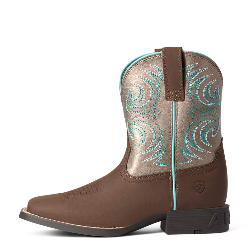 Ariat Youth Storm Western Boots - Rich Clay