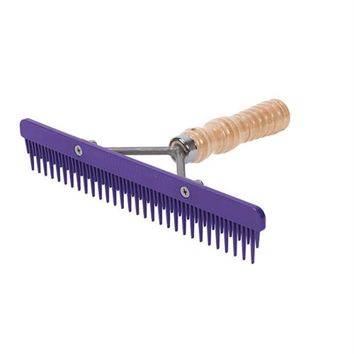 Weaver Plastic Fluffer Comb - Wood Handle