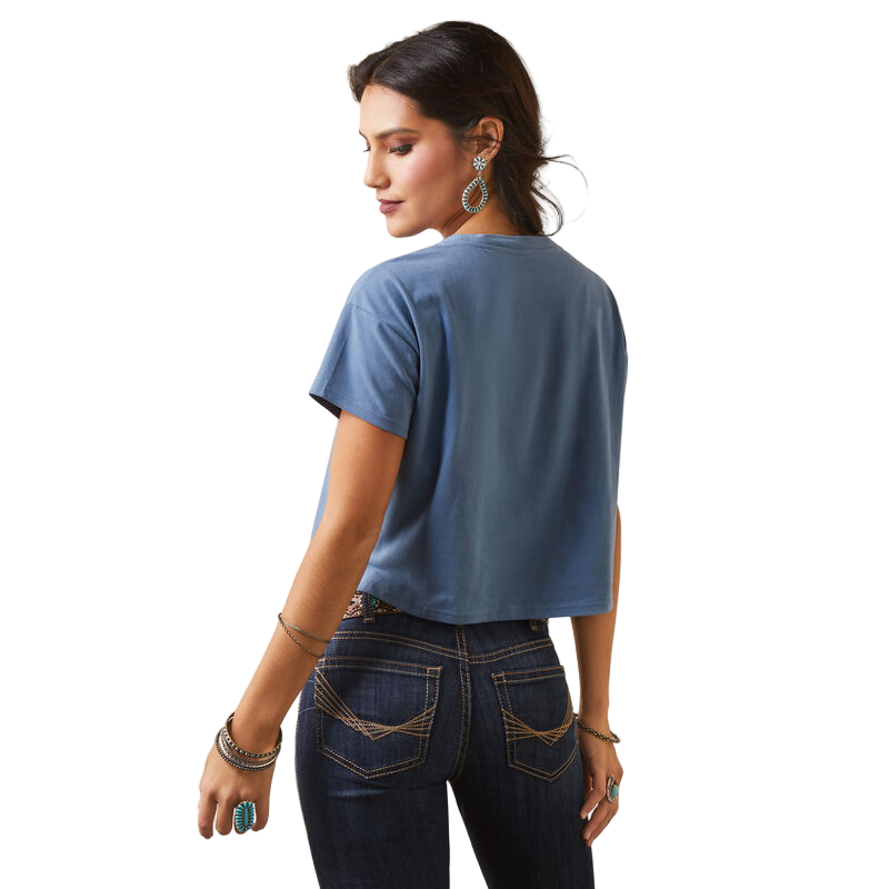 Ariat Women's Treasure Tee - Copen Blue