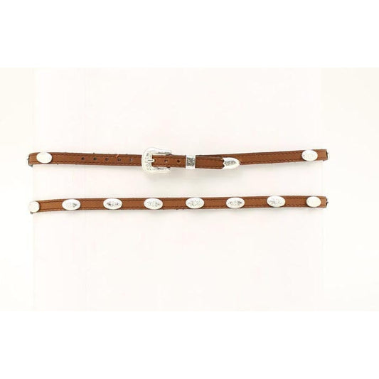 M&F Concho Hat Band - Brown
